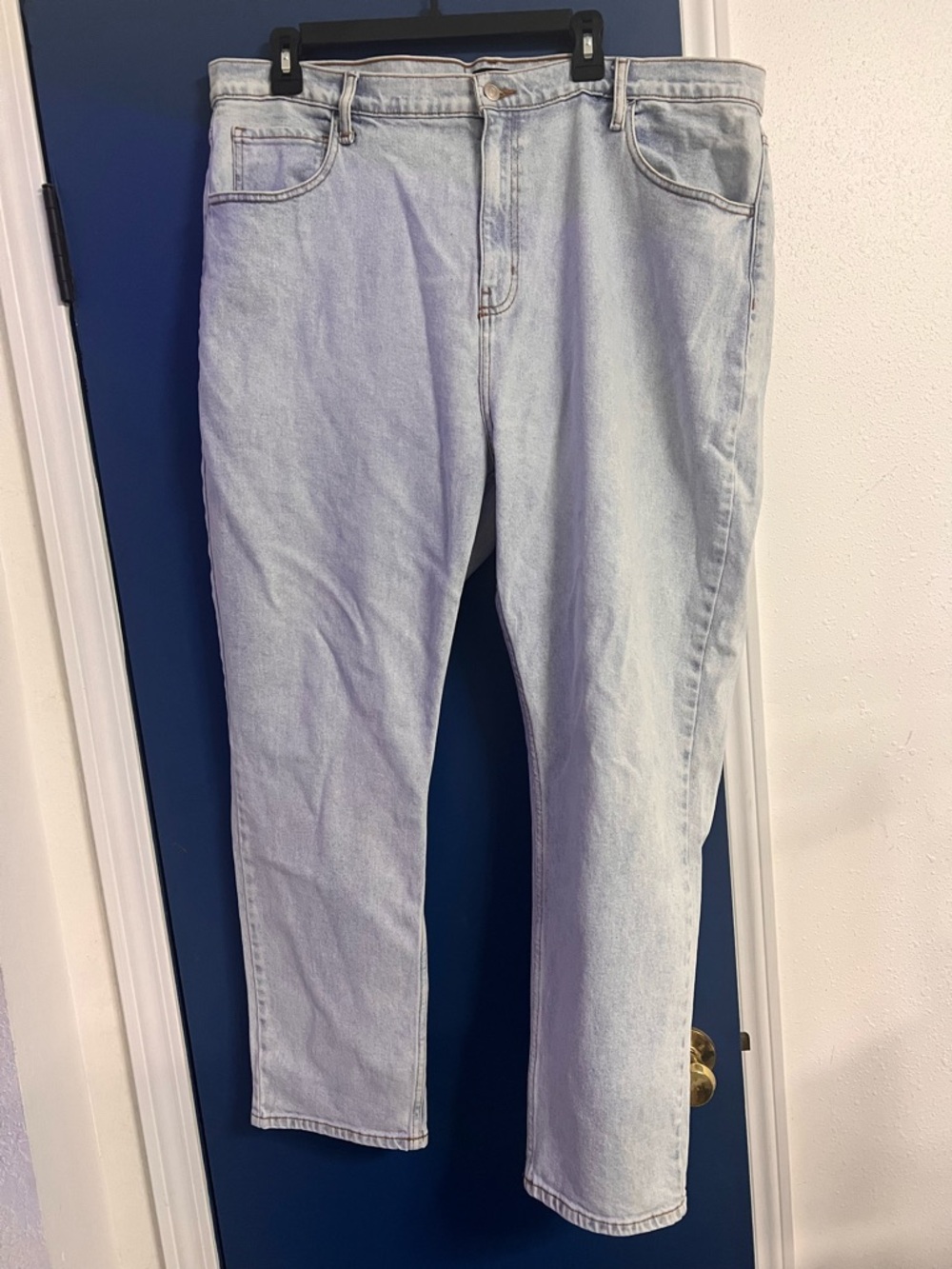 3X Fashion Nova Straight Leg Jeans - Light Blue